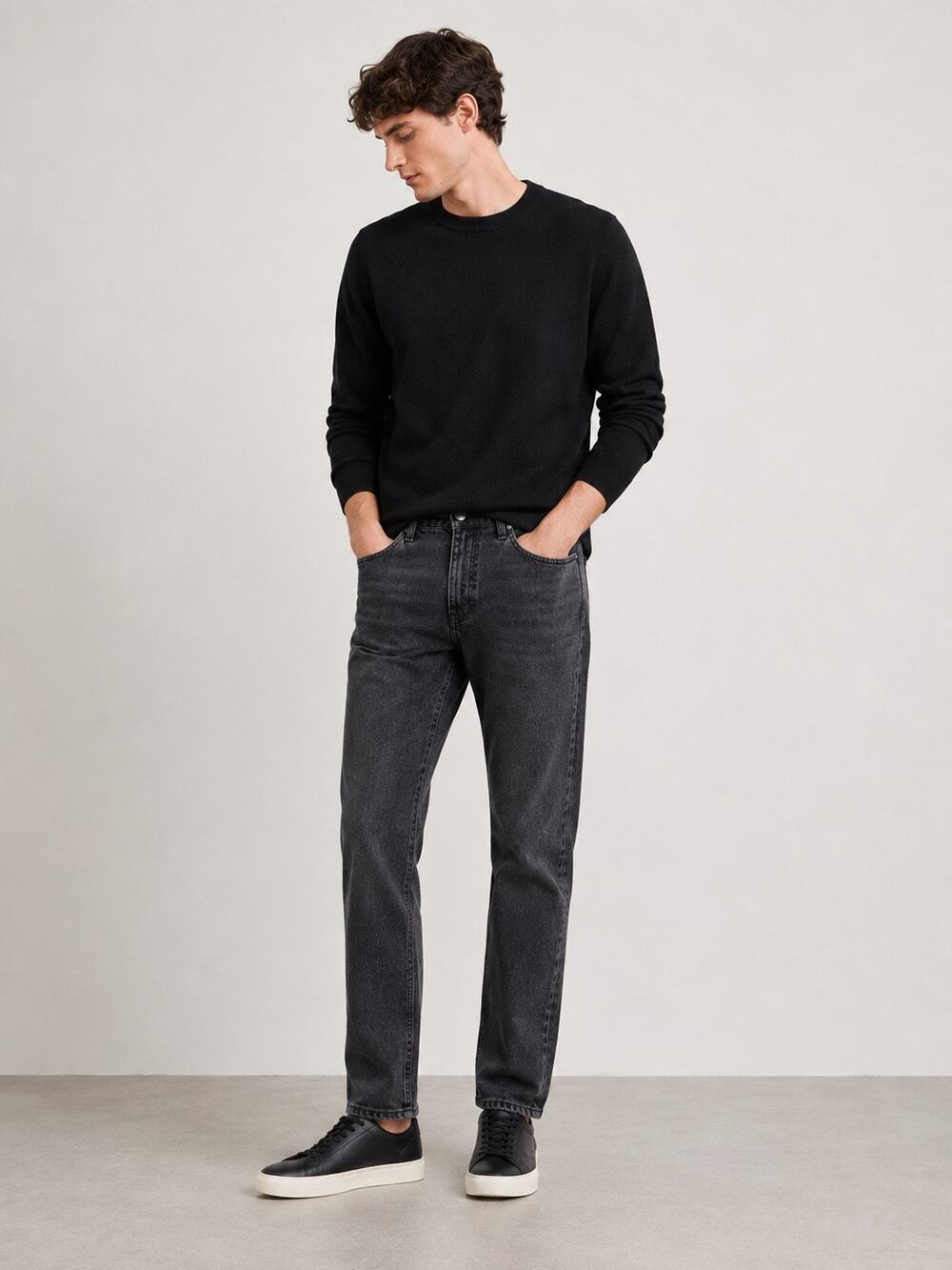 J.Crew 484 Men’s Black Wash Jeans 30x32 Slim Tapered Denim Re-Imagined Cotton